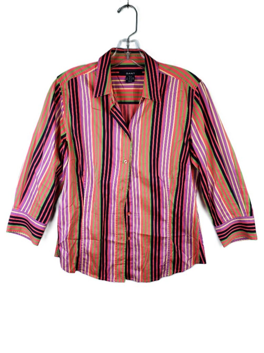 GANT Shirt Striped Blouse Top Colorful Cotton Stretch size 8